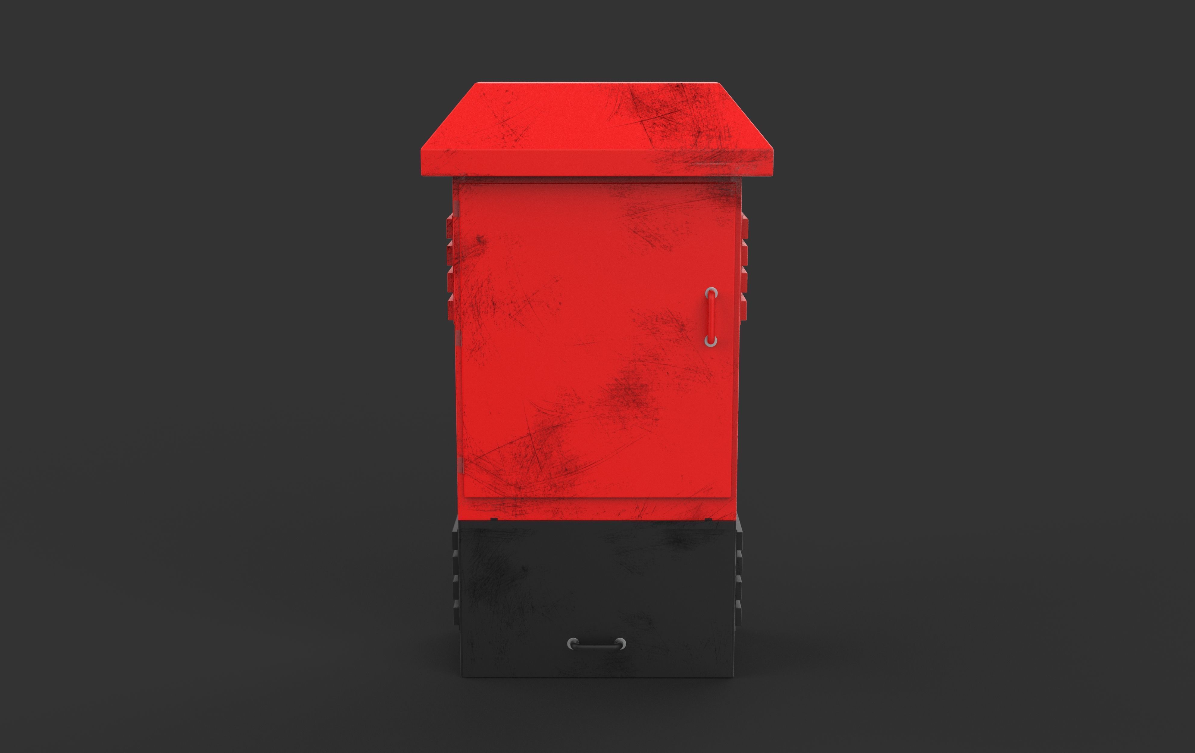 old electric box 3D model_5