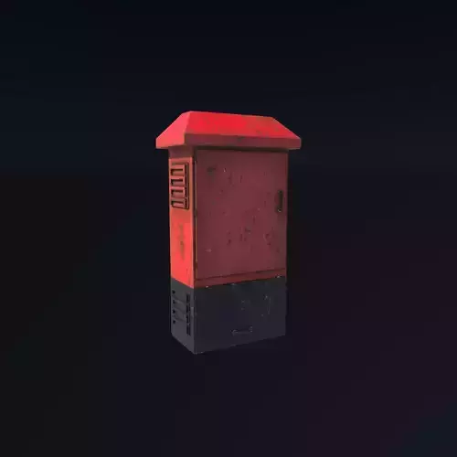 old electric box 3D model