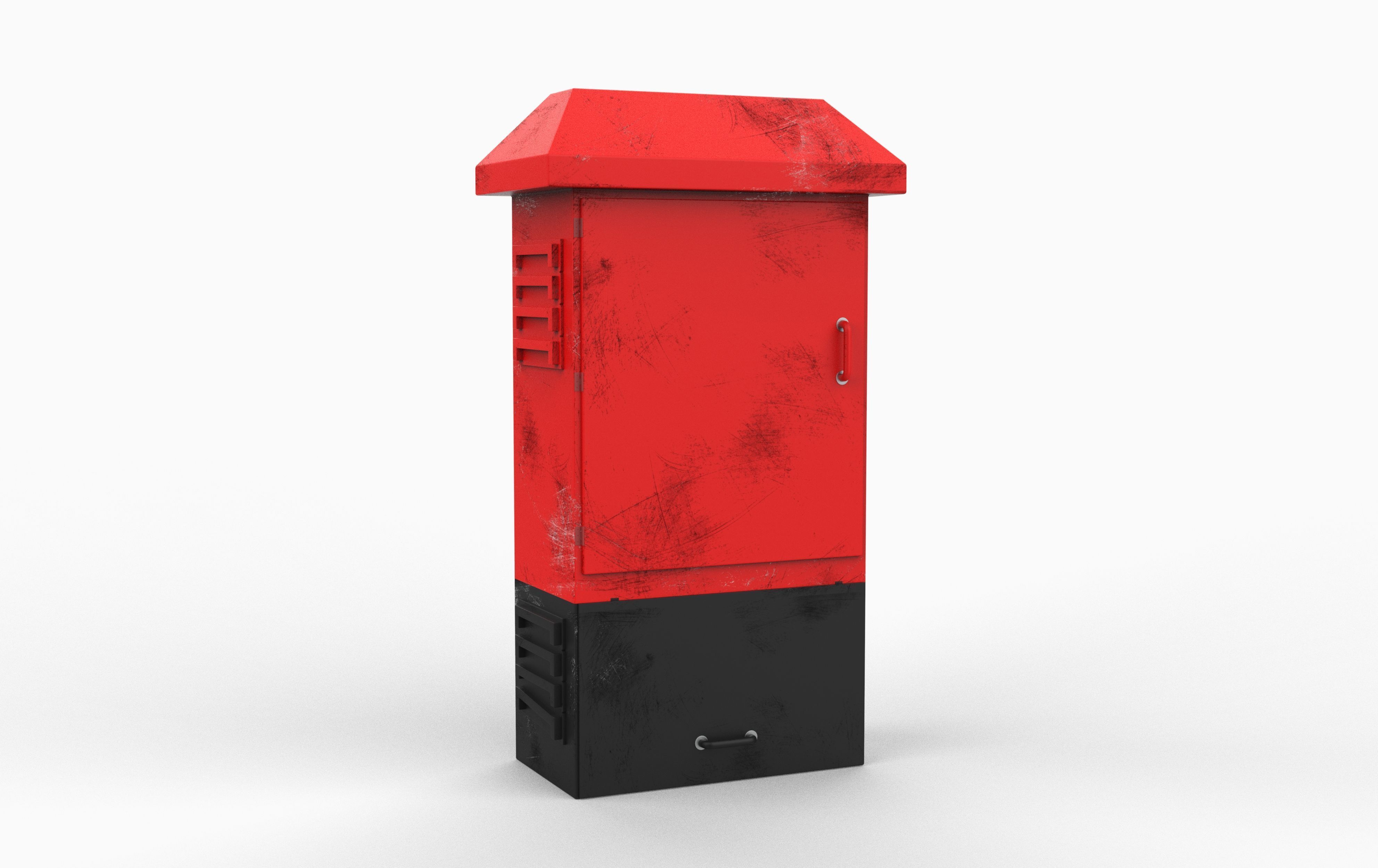 old electric box 3D model_3