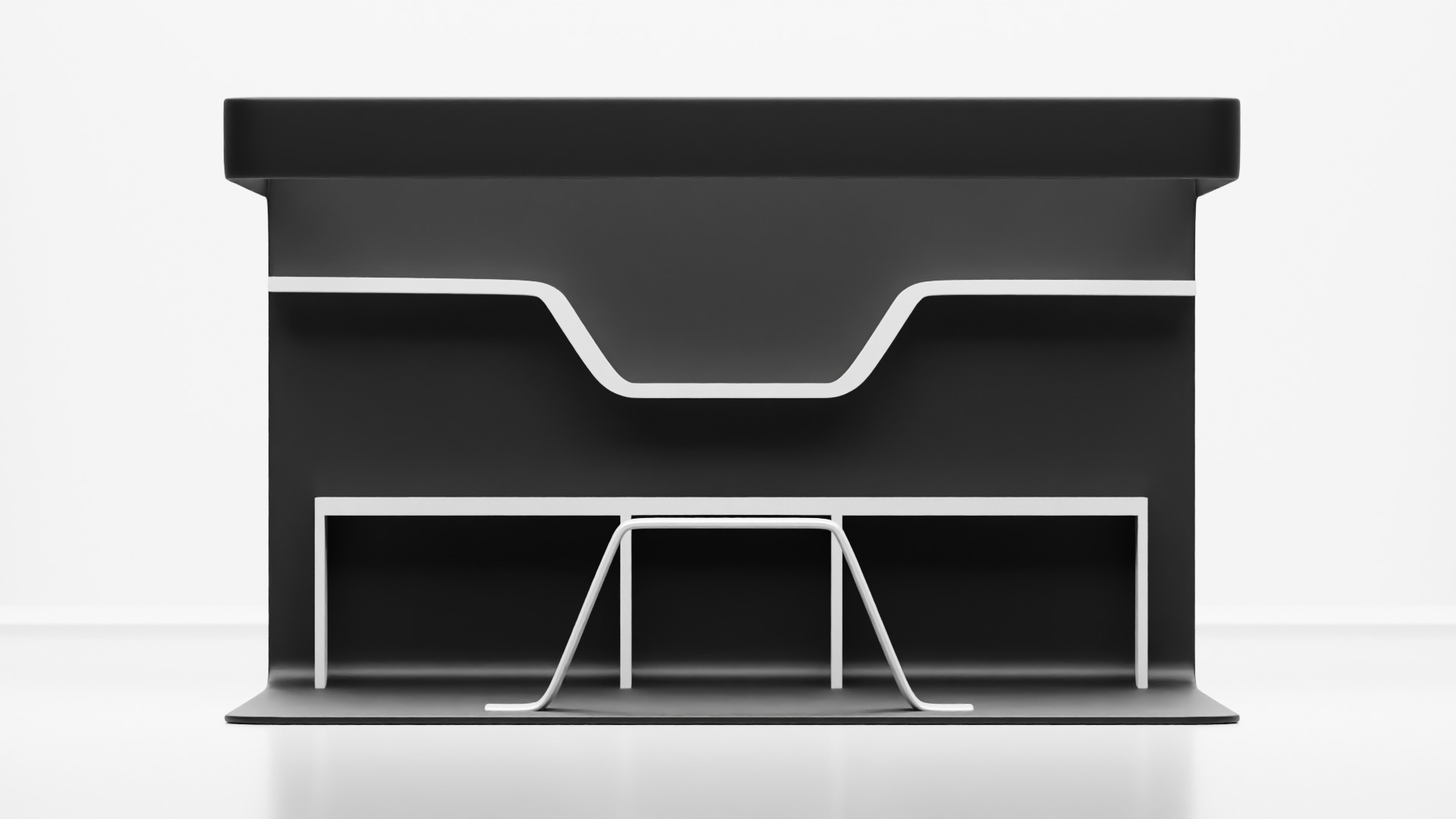 Exhibition booth 3D model_1