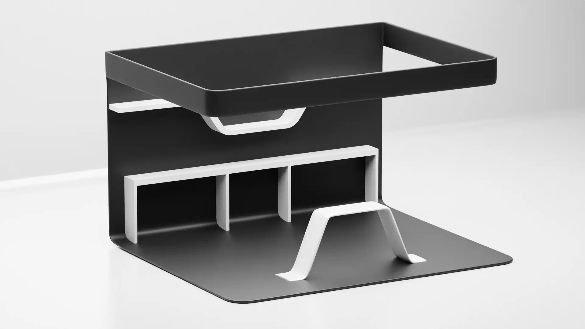 Exhibition booth 3D model_0