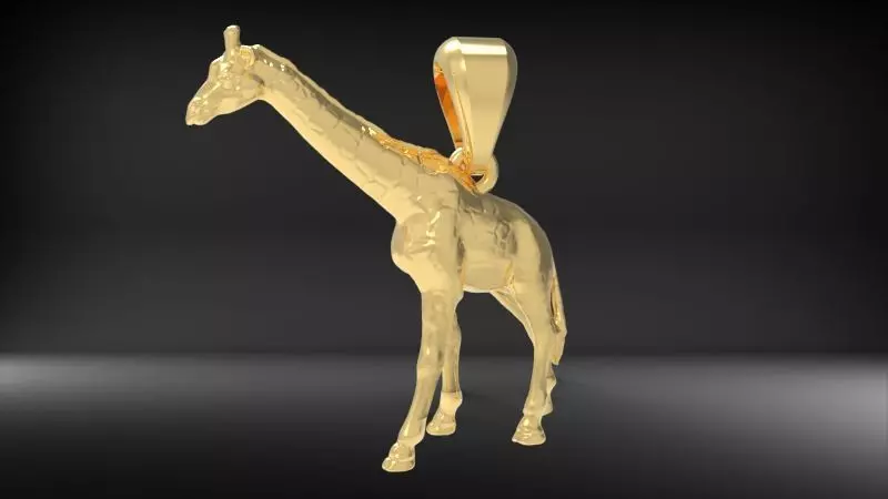 Giraffe Pendant 3D print model