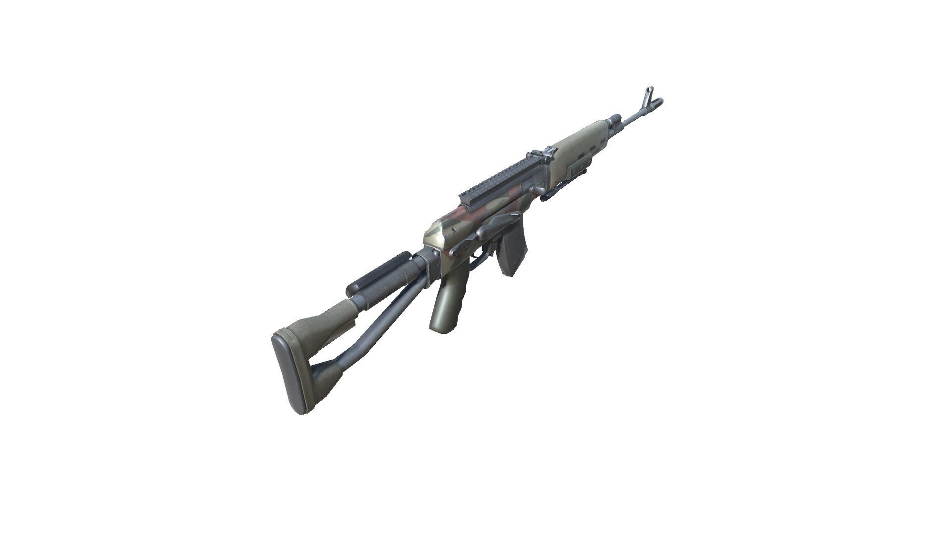 48-Dragunov-gun model 3d game ready model Low-poly 3D model Low-poly 3D model_4