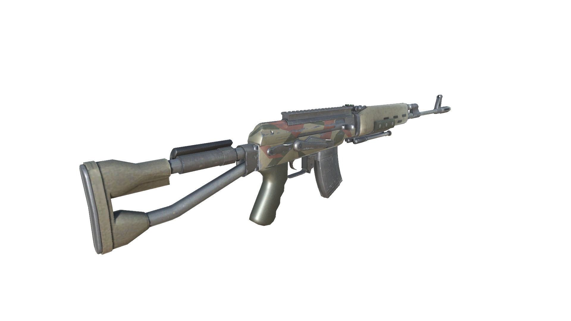 48-Dragunov-gun model 3d game ready model Low-poly 3D model Low-poly 3D model_12