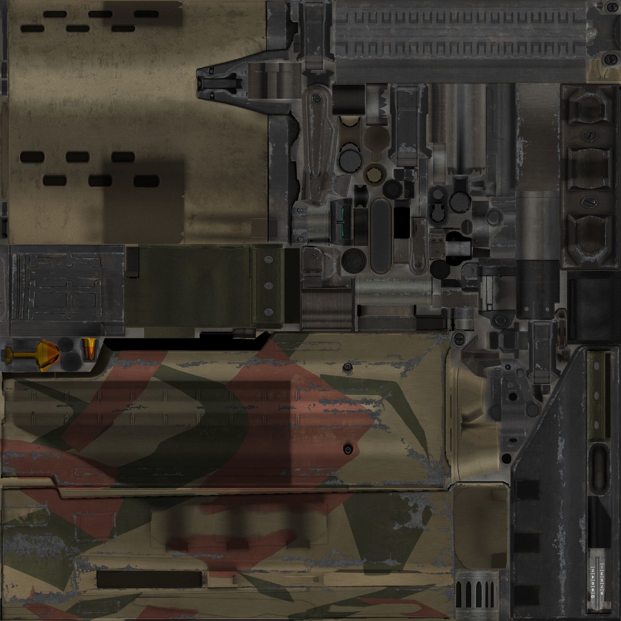 48-Dragunov-gun model 3d game ready model Low-poly 3D model Low-poly 3D model_24