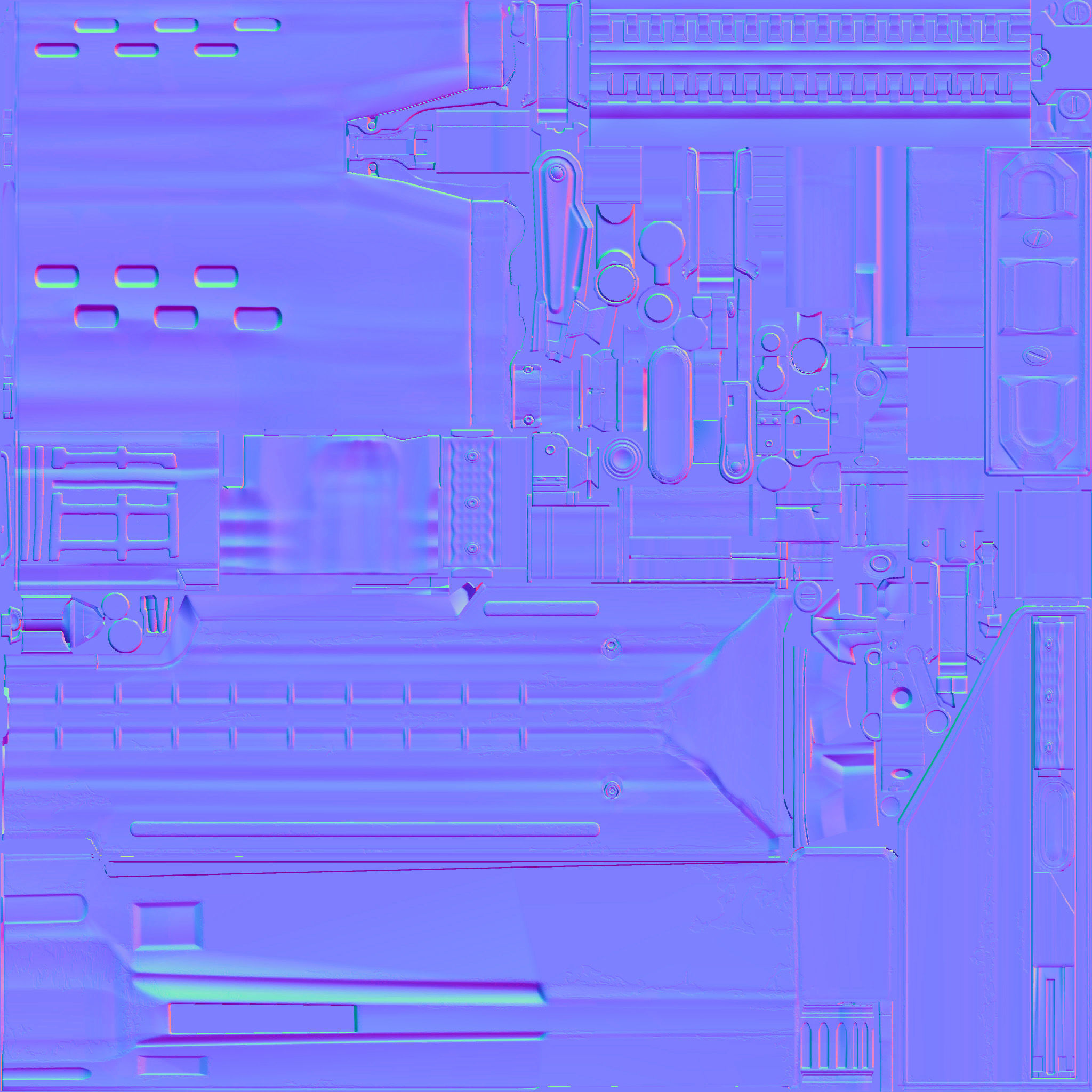 48-Dragunov-gun model 3d game ready model Low-poly 3D model Low-poly 3D model_28