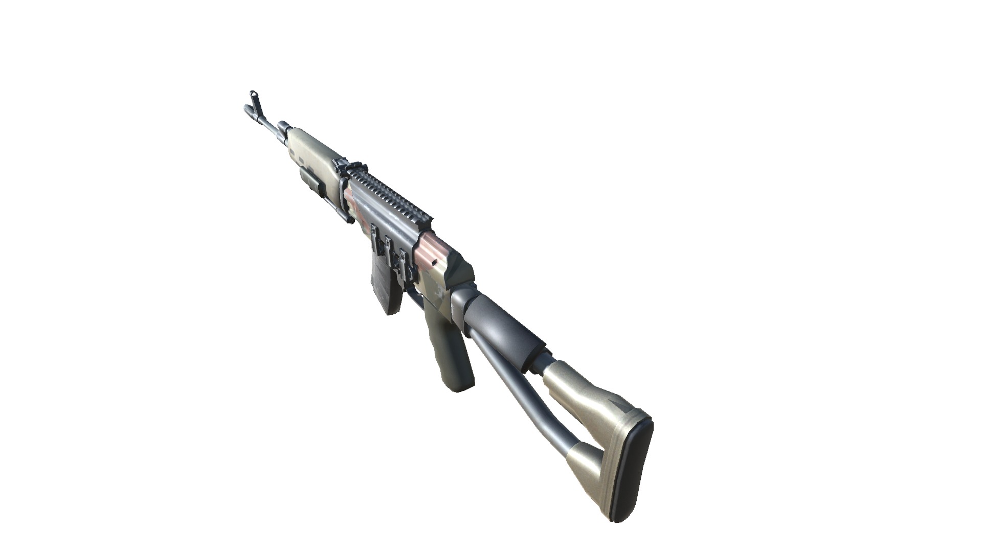 48-Dragunov-gun model 3d game ready model Low-poly 3D model Low-poly 3D model_3