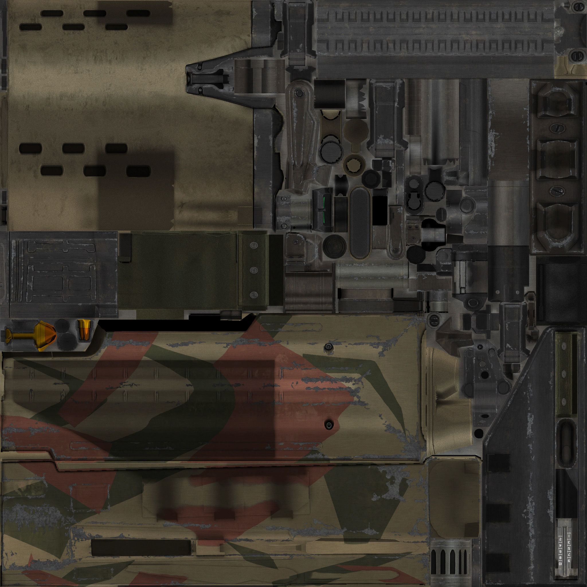 48-Dragunov-gun model 3d game ready model Low-poly 3D model Low-poly 3D model_25