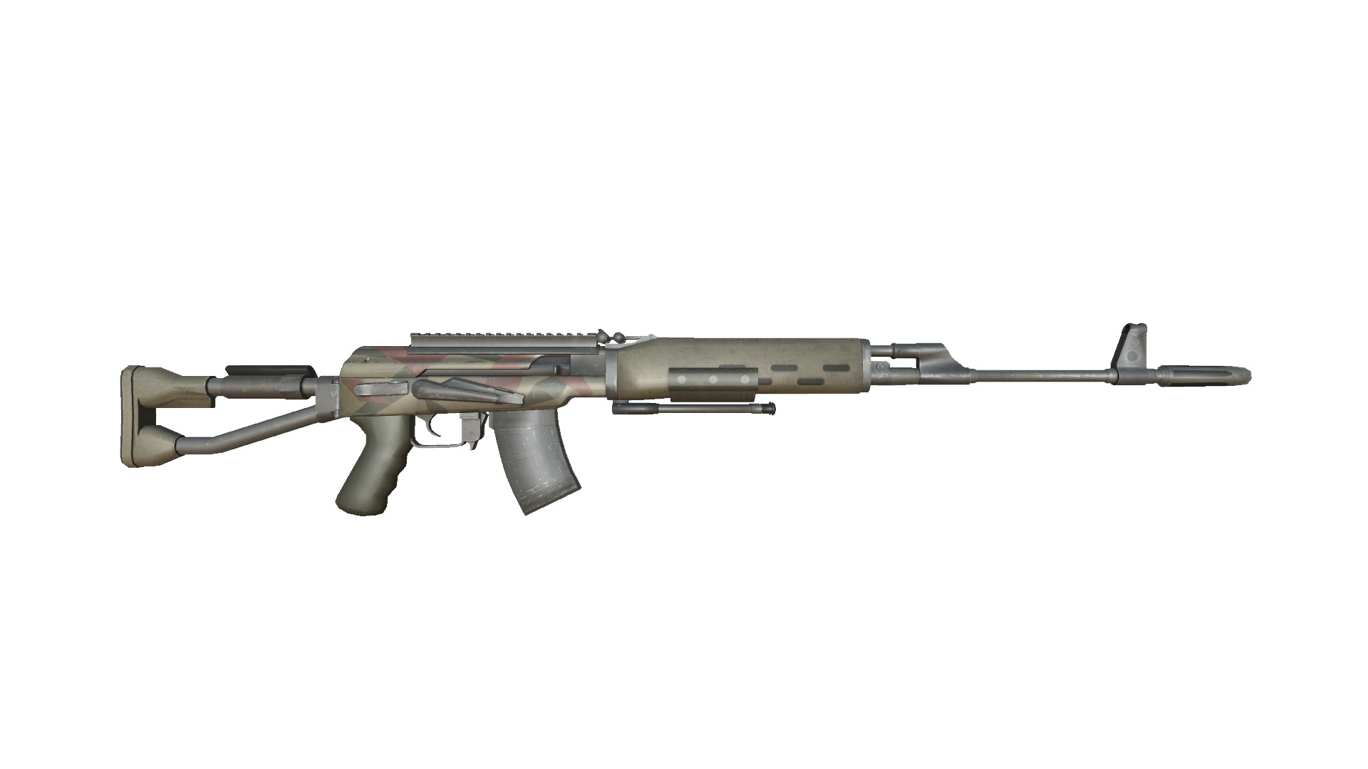 48-Dragunov-gun model 3d game ready model Low-poly 3D model Low-poly 3D model_1