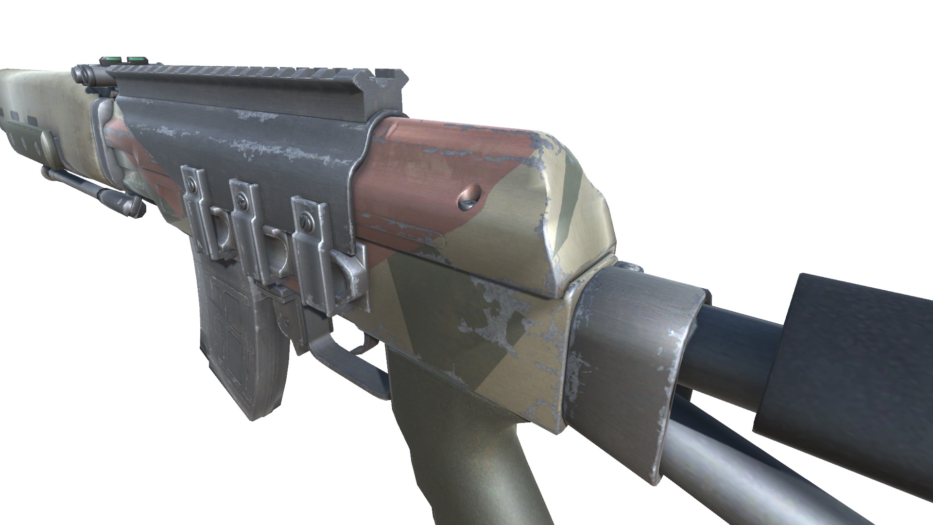 48-Dragunov-gun model 3d game ready model Low-poly 3D model Low-poly 3D model_13