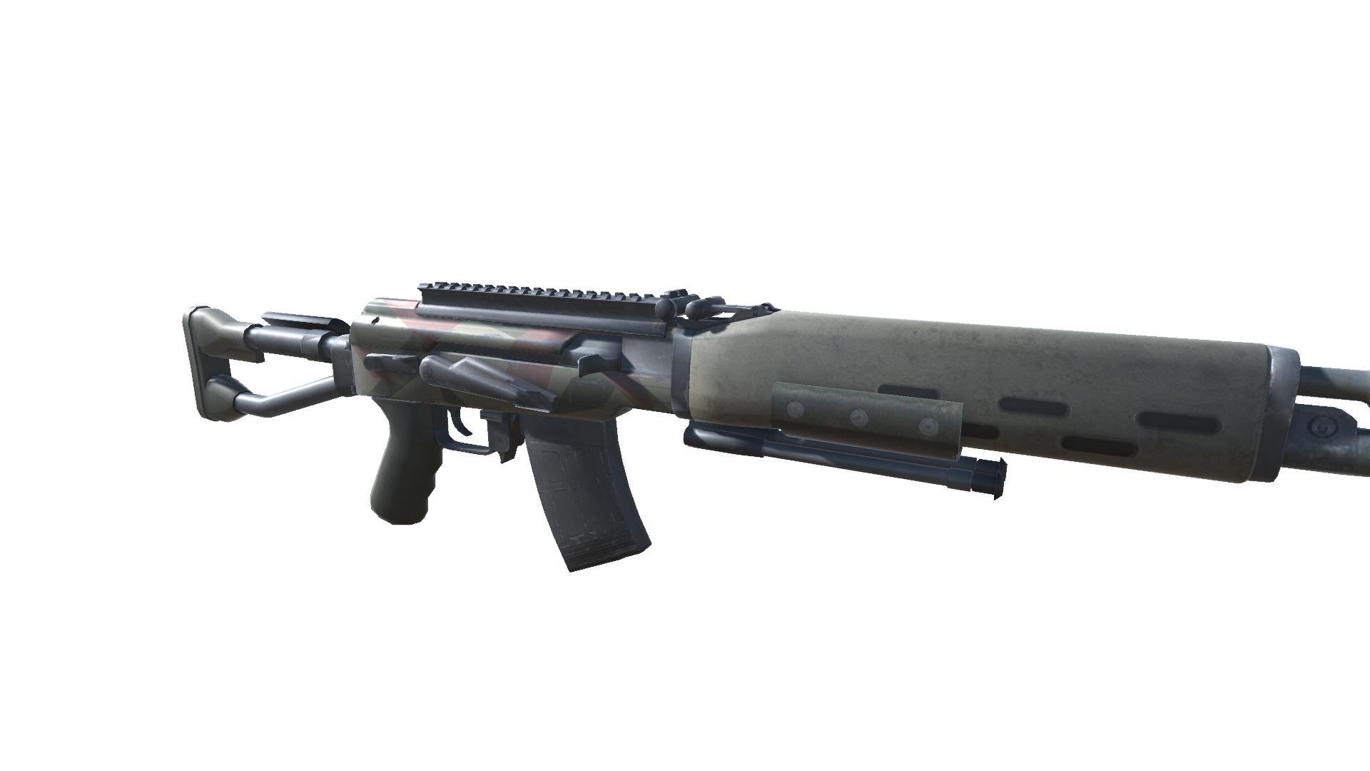 48-Dragunov-gun model 3d game ready model Low-poly 3D model Low-poly 3D model_9