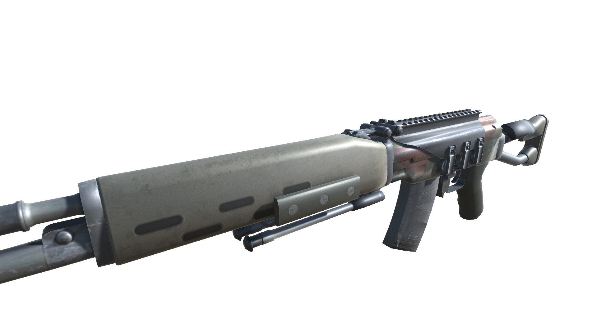 48-Dragunov-gun model 3d game ready model Low-poly 3D model Low-poly 3D model_21