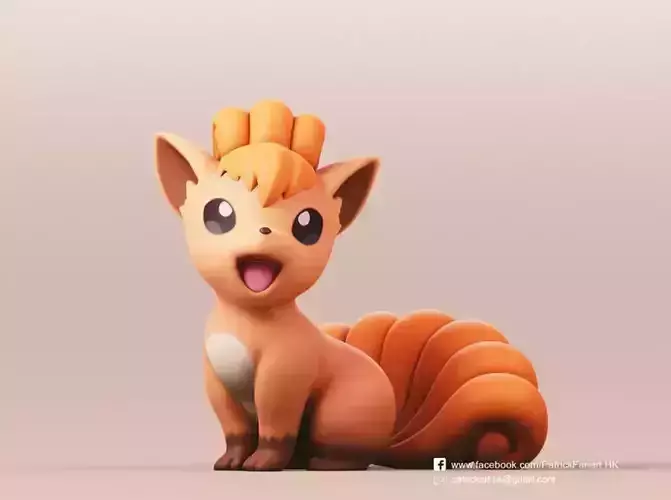 life size Vulpix Pokemon  3D print model