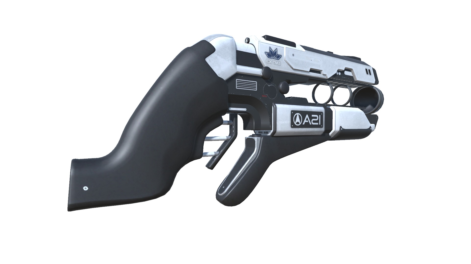 50-EnergyGun-gun model 3d game ready model Low-poly 3D model Low-poly 3D model_7