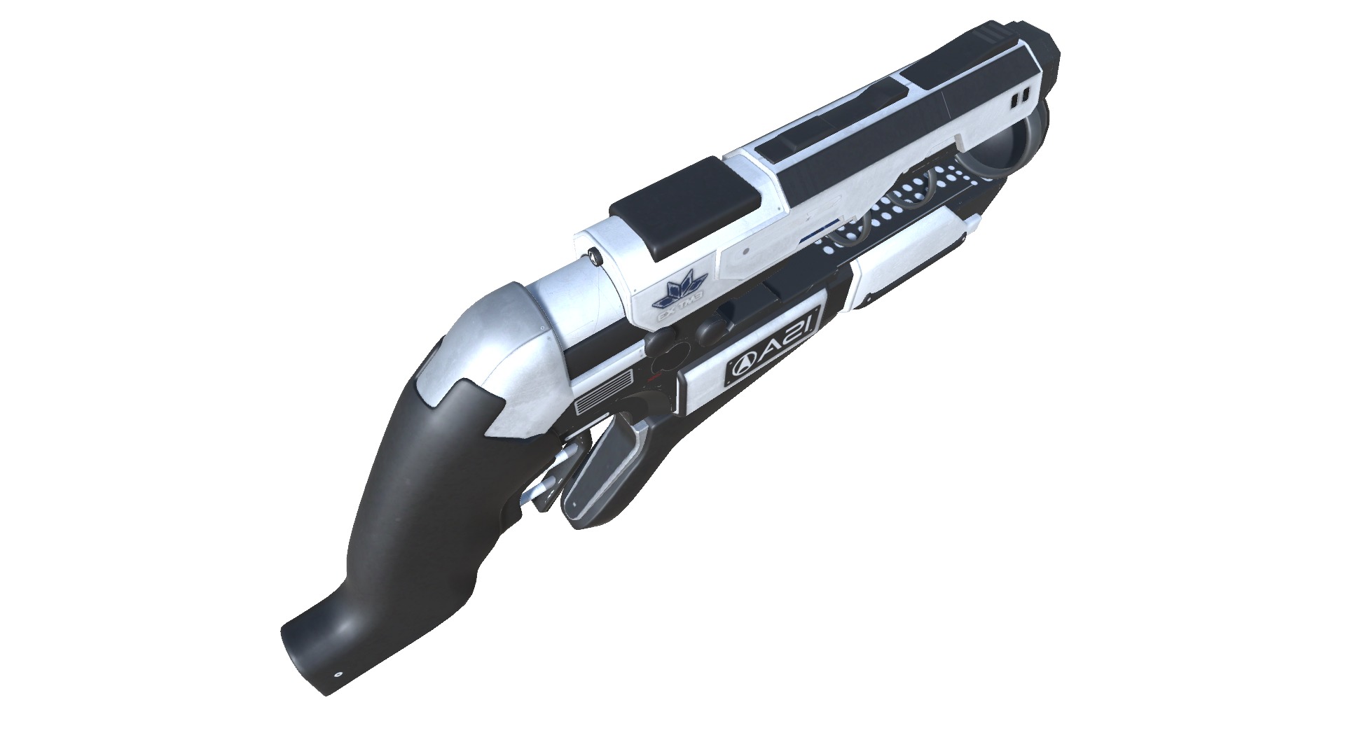50-EnergyGun-gun model 3d game ready model Low-poly 3D model Low-poly 3D model_4