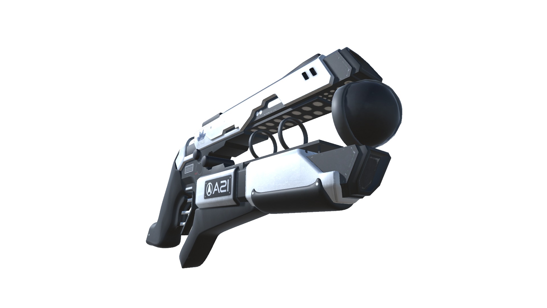 50-EnergyGun-gun model 3d game ready model Low-poly 3D model Low-poly 3D model_10