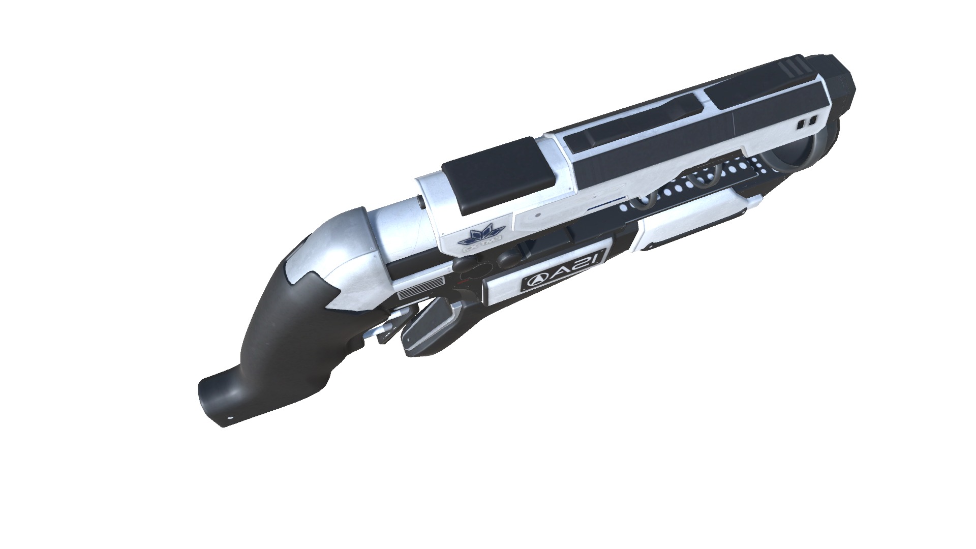50-EnergyGun-gun model 3d game ready model Low-poly 3D model Low-poly 3D model_5