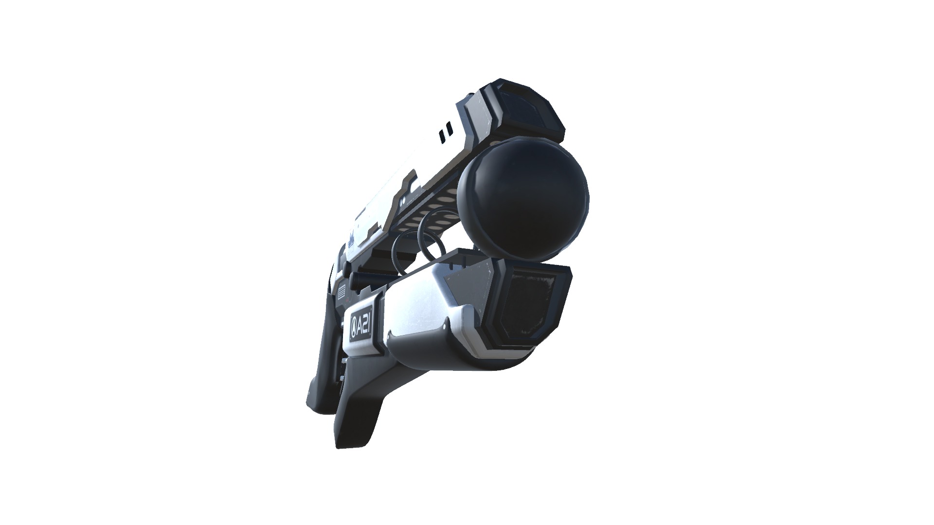 50-EnergyGun-gun model 3d game ready model Low-poly 3D model Low-poly 3D model_11