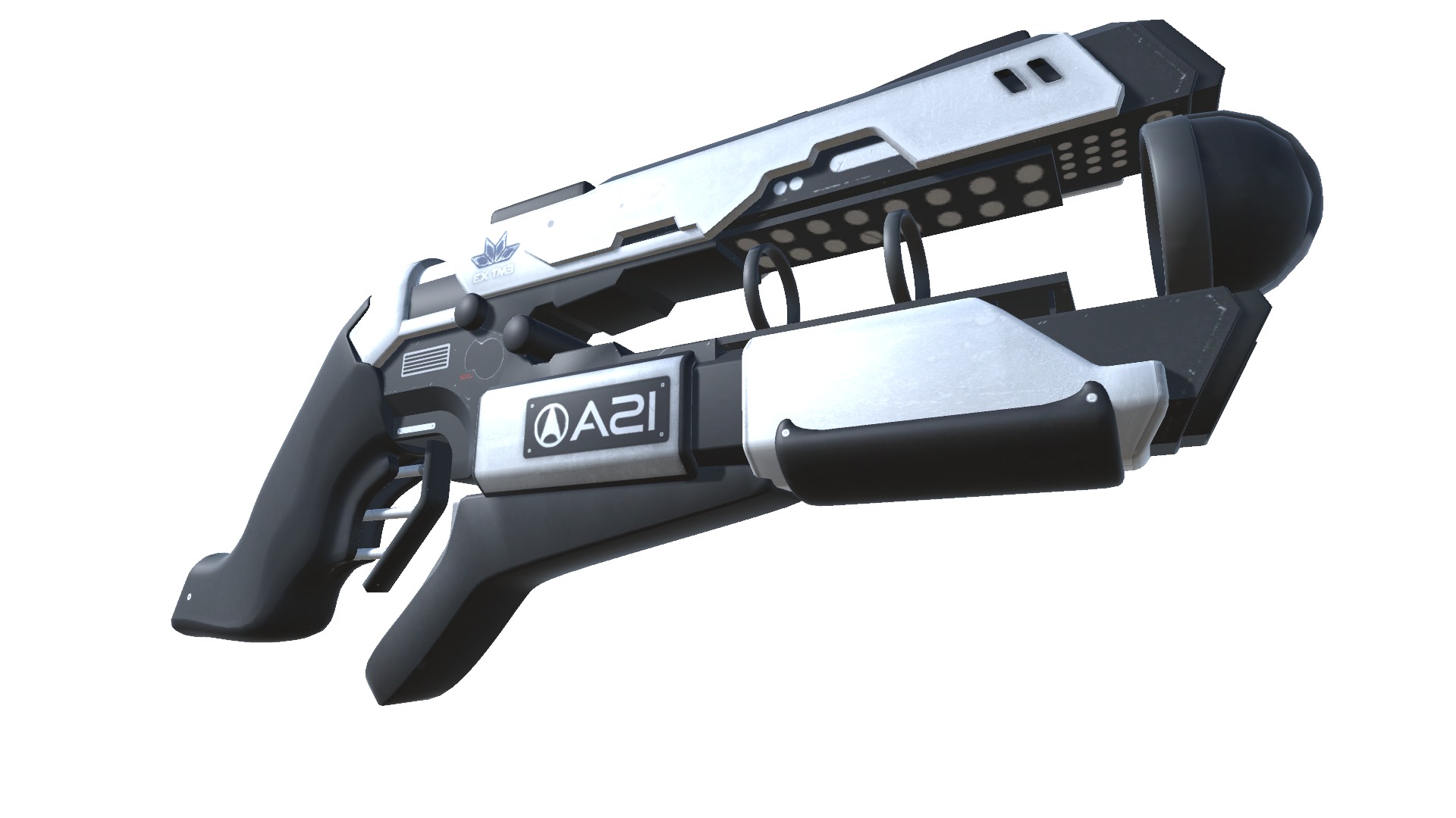 50-EnergyGun-gun model 3d game ready model Low-poly 3D model Low-poly 3D model_9