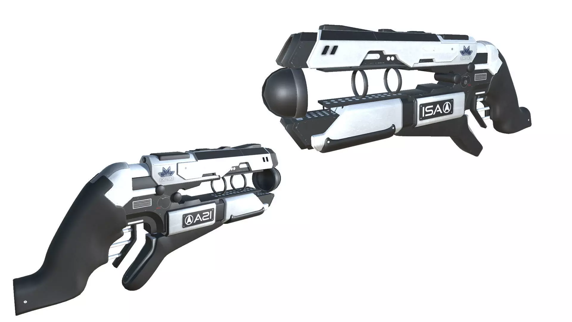50-EnergyGun-gun model 3d game ready model Low-poly 3D model Low-poly 3D model_0