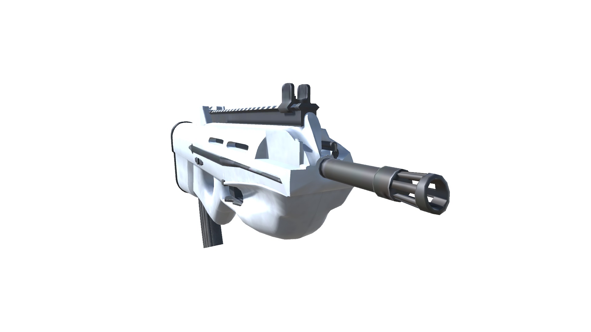 51-F2000-gun model 3d game ready model Low-poly 3D model Low-poly 3D model_10