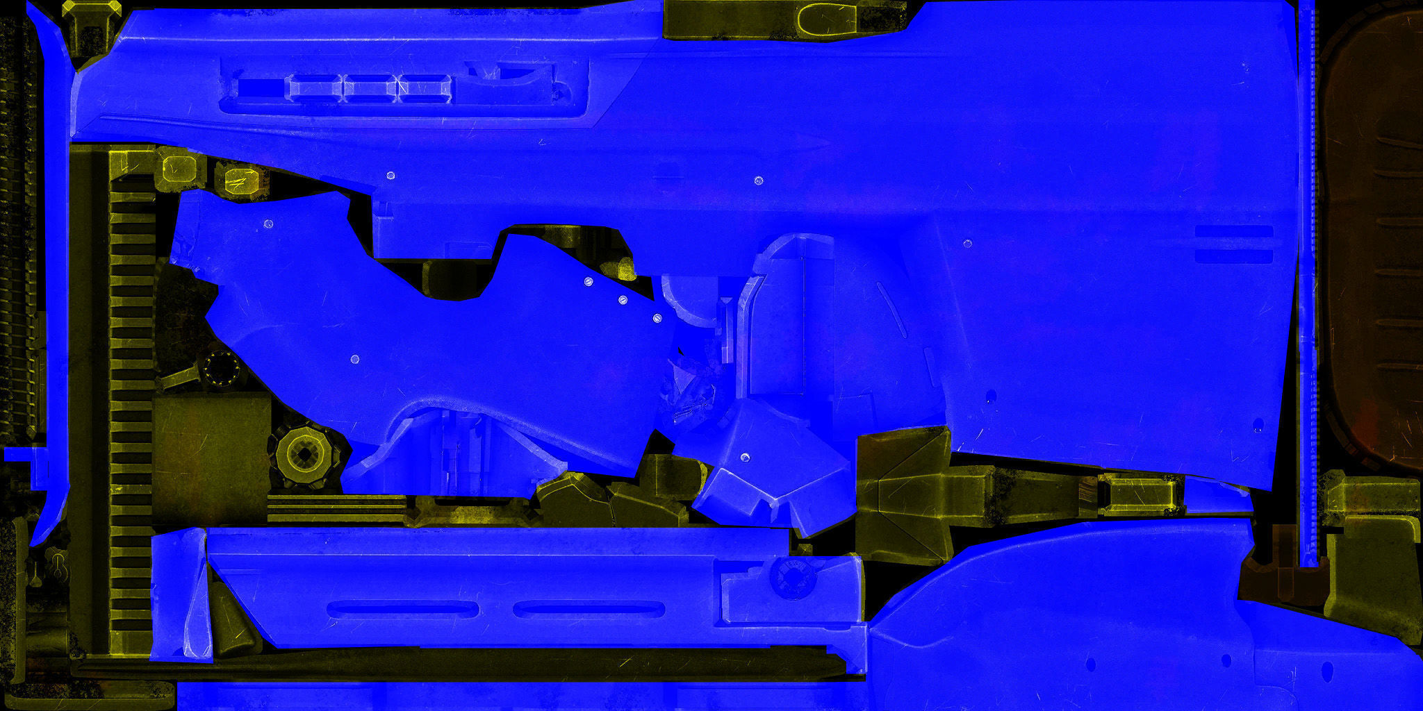 51-F2000-gun model 3d game ready model Low-poly 3D model Low-poly 3D model_23