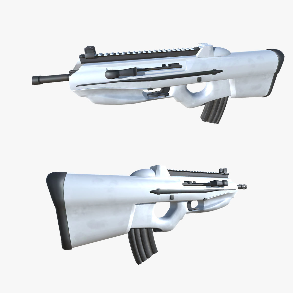 51-F2000-gun model 3d game ready model Low-poly 3D model Low-poly 3D model_29