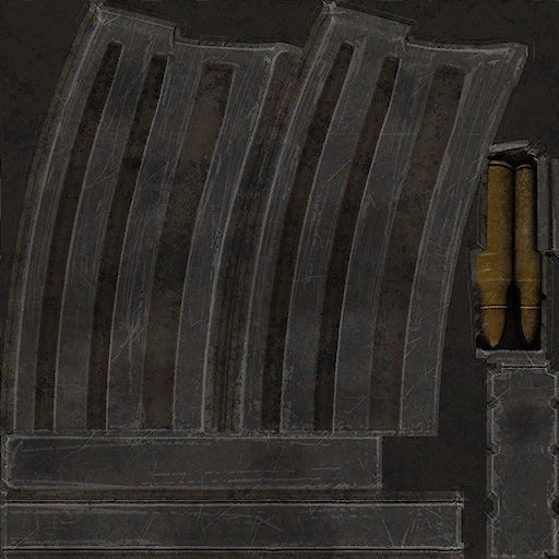 51-F2000-gun model 3d game ready model Low-poly 3D model Low-poly 3D model_25