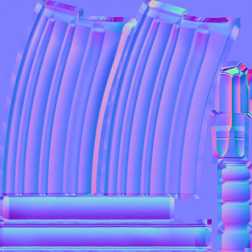 51-F2000-gun model 3d game ready model Low-poly 3D model Low-poly 3D model_26