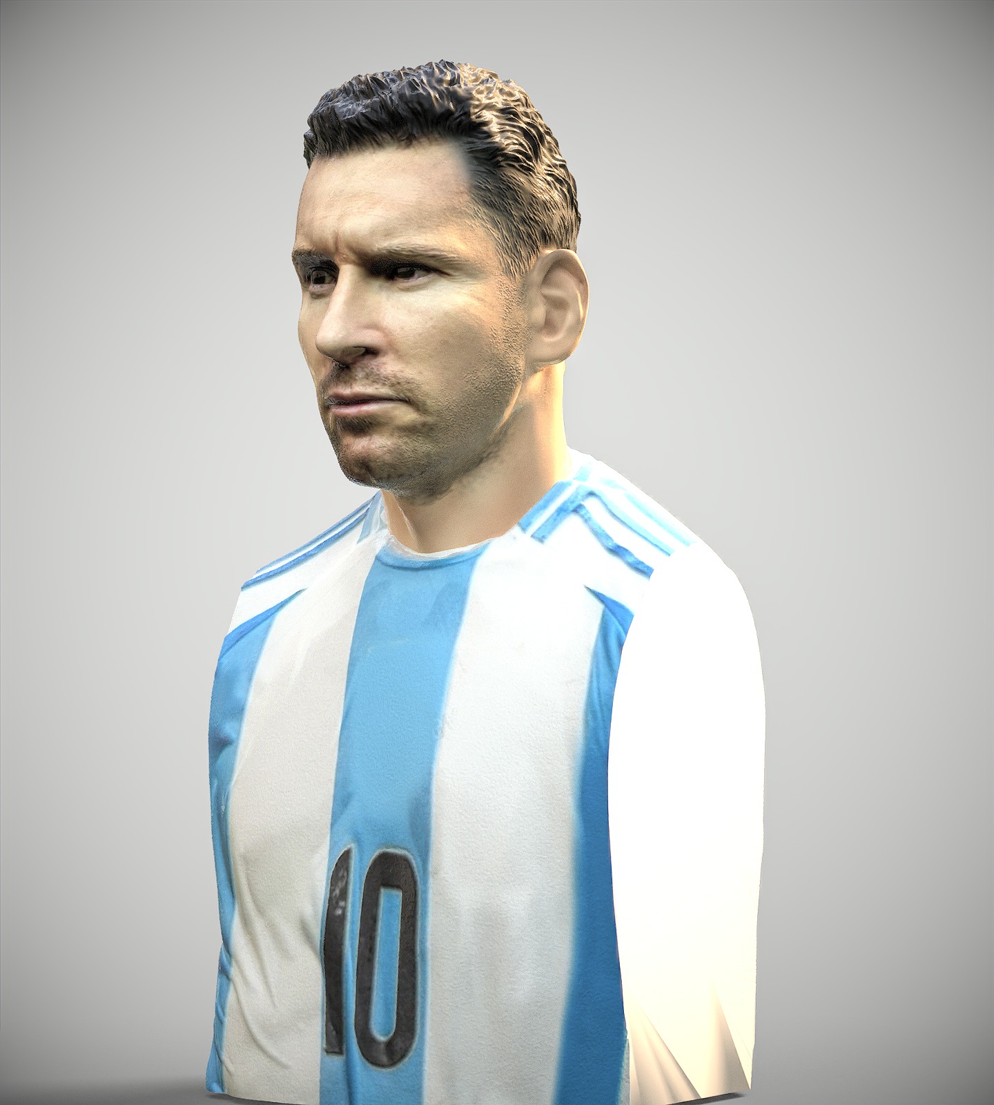 Player Ver Lionel Messi Leo Messi footballer 3D print model_2