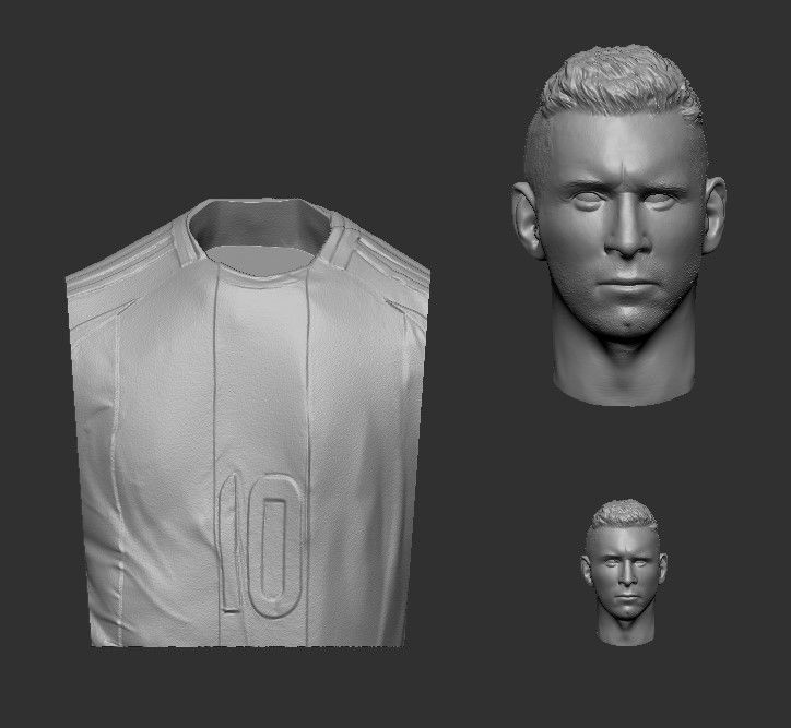 Player Ver Lionel Messi Leo Messi footballer 3D print model_5