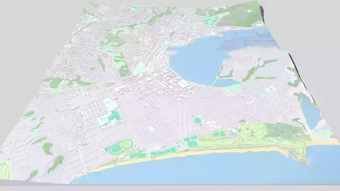 Cityscape Dunedin South Island of New Zealand