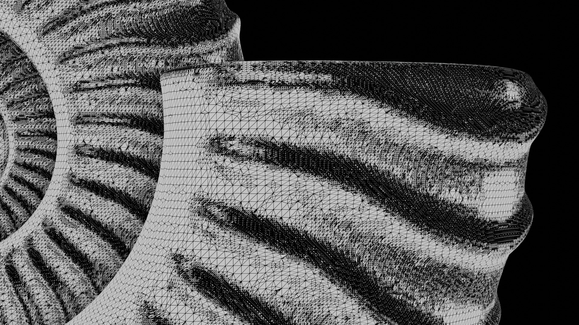 Ammonoid shell with falcoid ribs 3D model_12