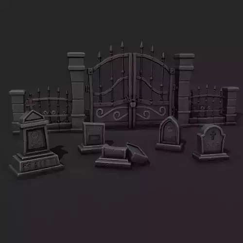 Stylized Graveyard