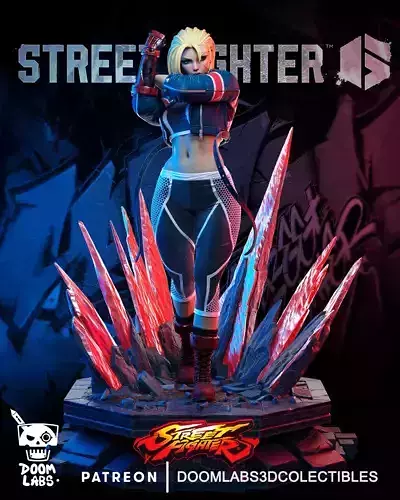 Cammy  Fan art Statue 3D print model