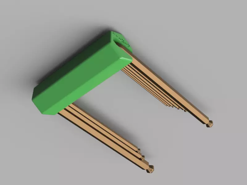 Allen Wrench Handle and Organizer 3D print model