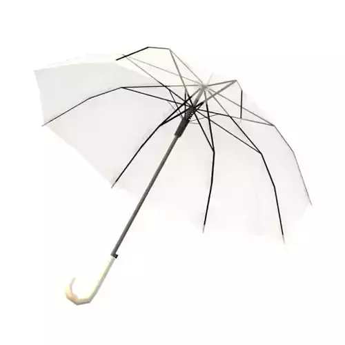 umbrella cane Low-poly 3D model