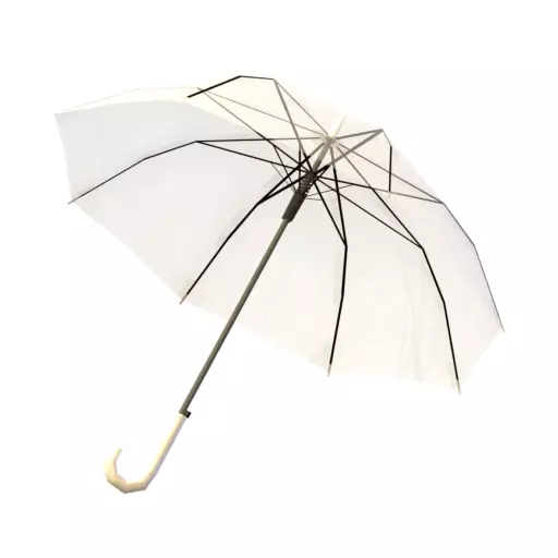 umbrella cane Low-poly 3D model_0
