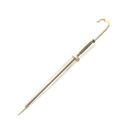 umbrella cane Low-poly 3D model_1