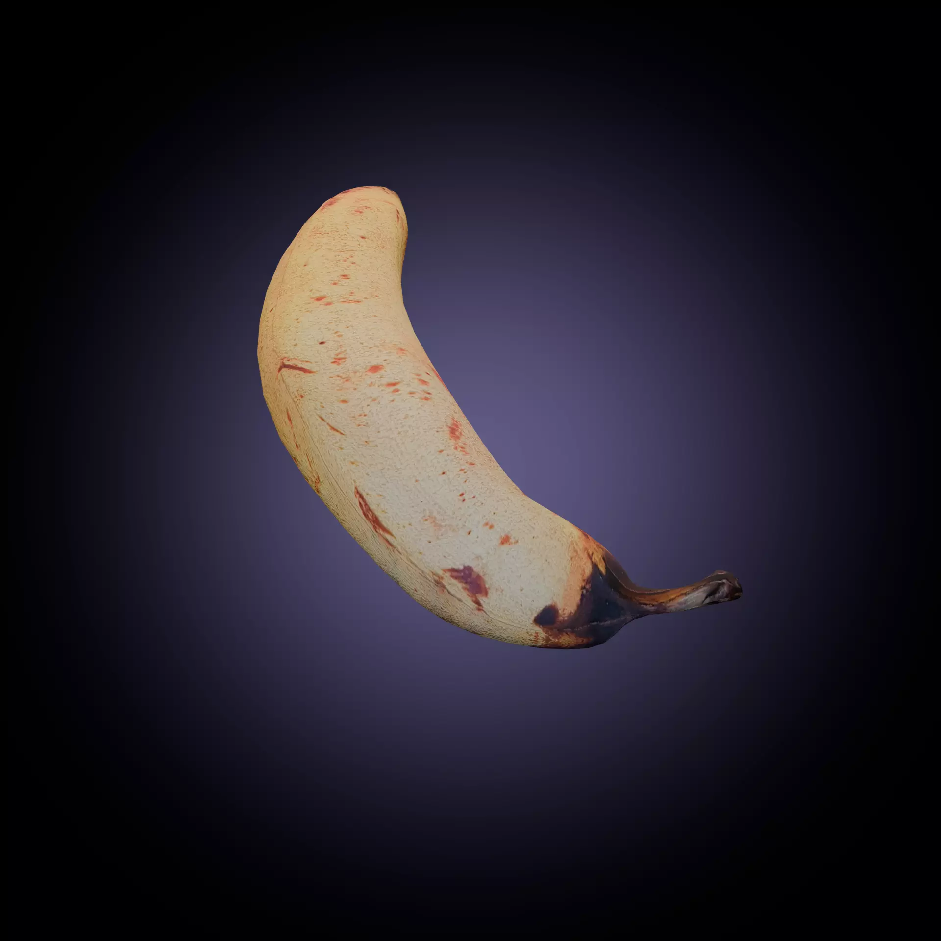 Banana Low-poly 3D model_0