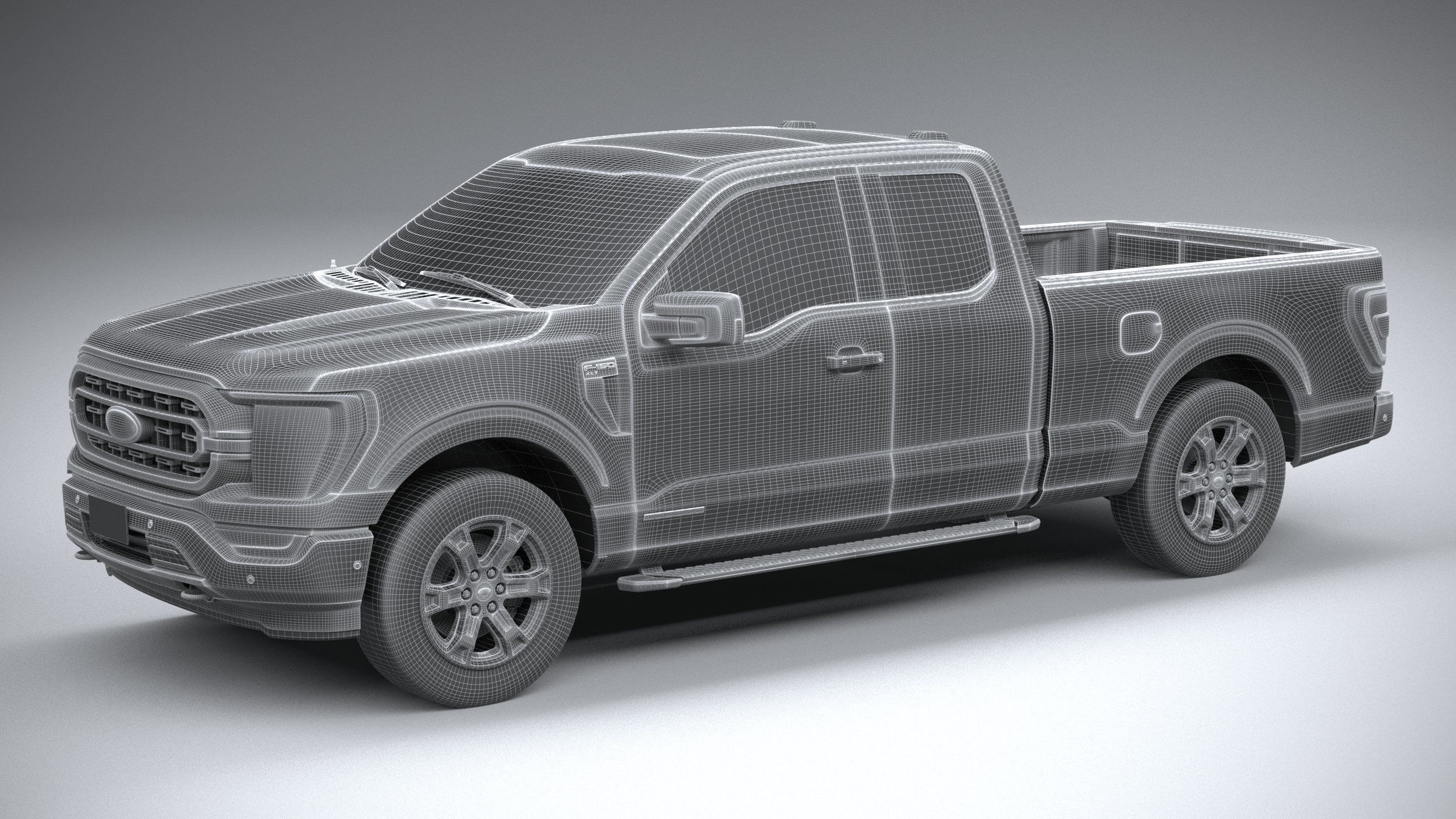 F-150 XLT Super Cab 2022 3D model_28