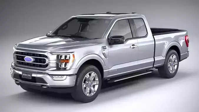 F-150 XLT Super Cab 2022 3D model