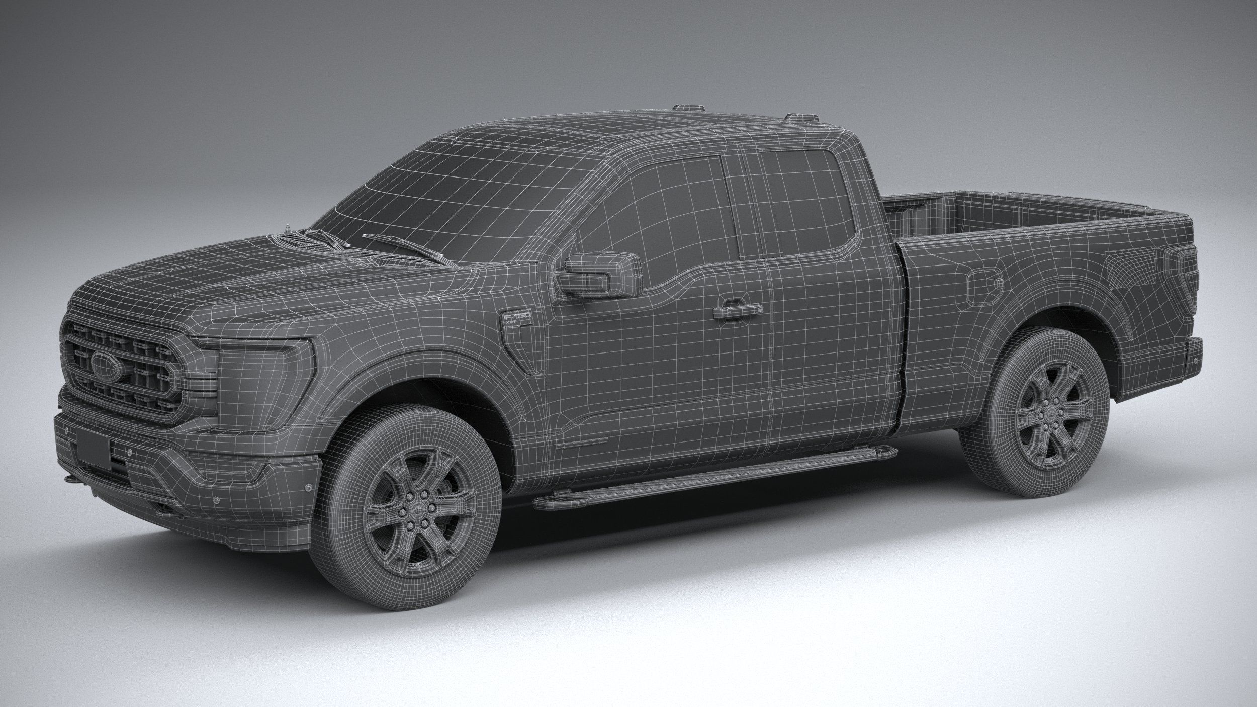 F-150 XLT Super Cab 2022 3D model_26