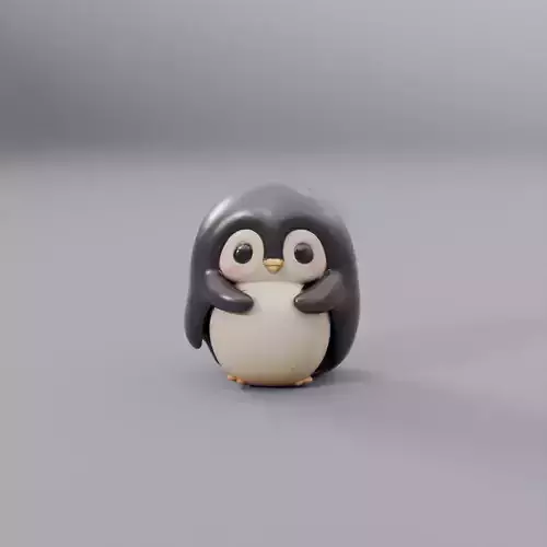 cute penguin 3D model