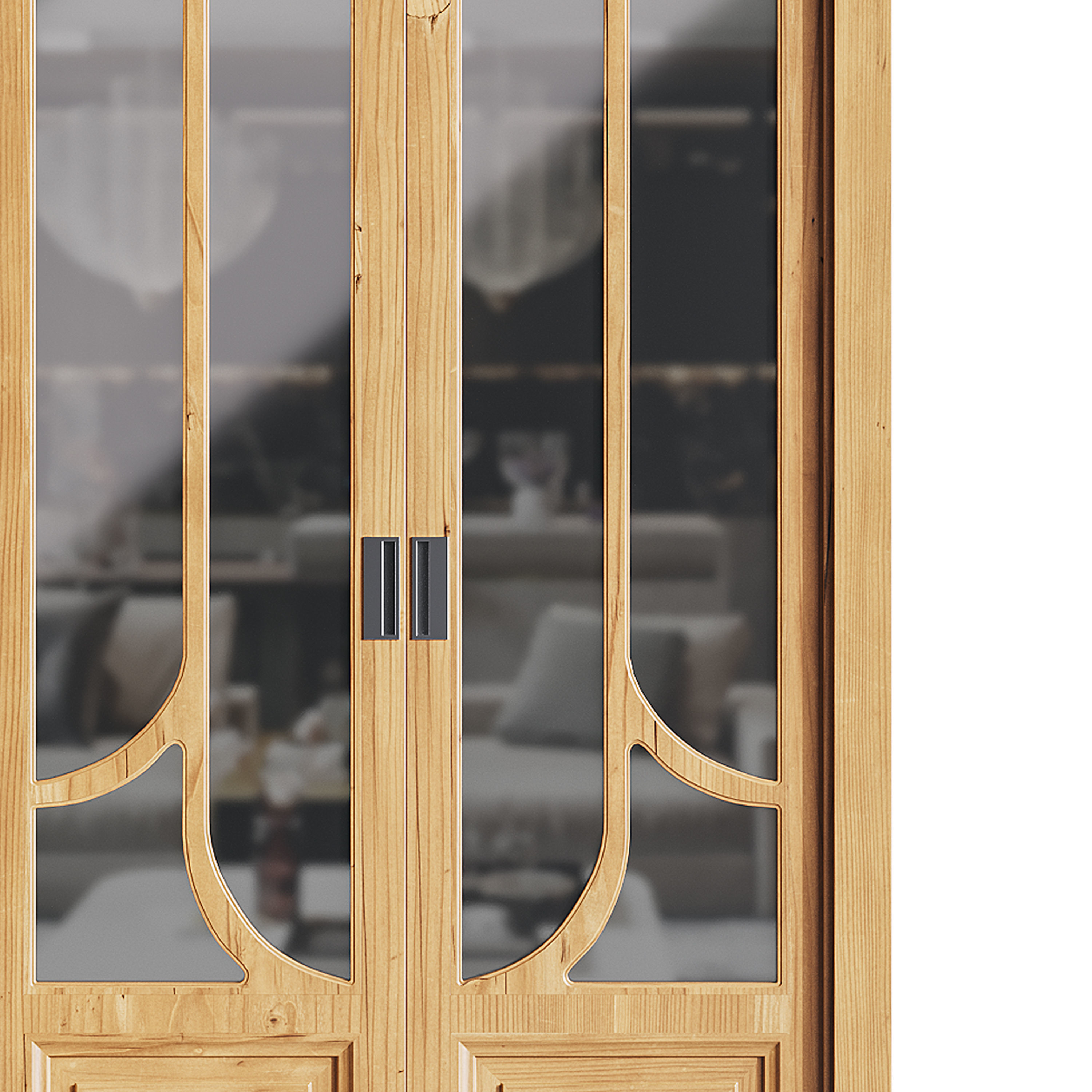 Modern entrance door 07 3D model_12