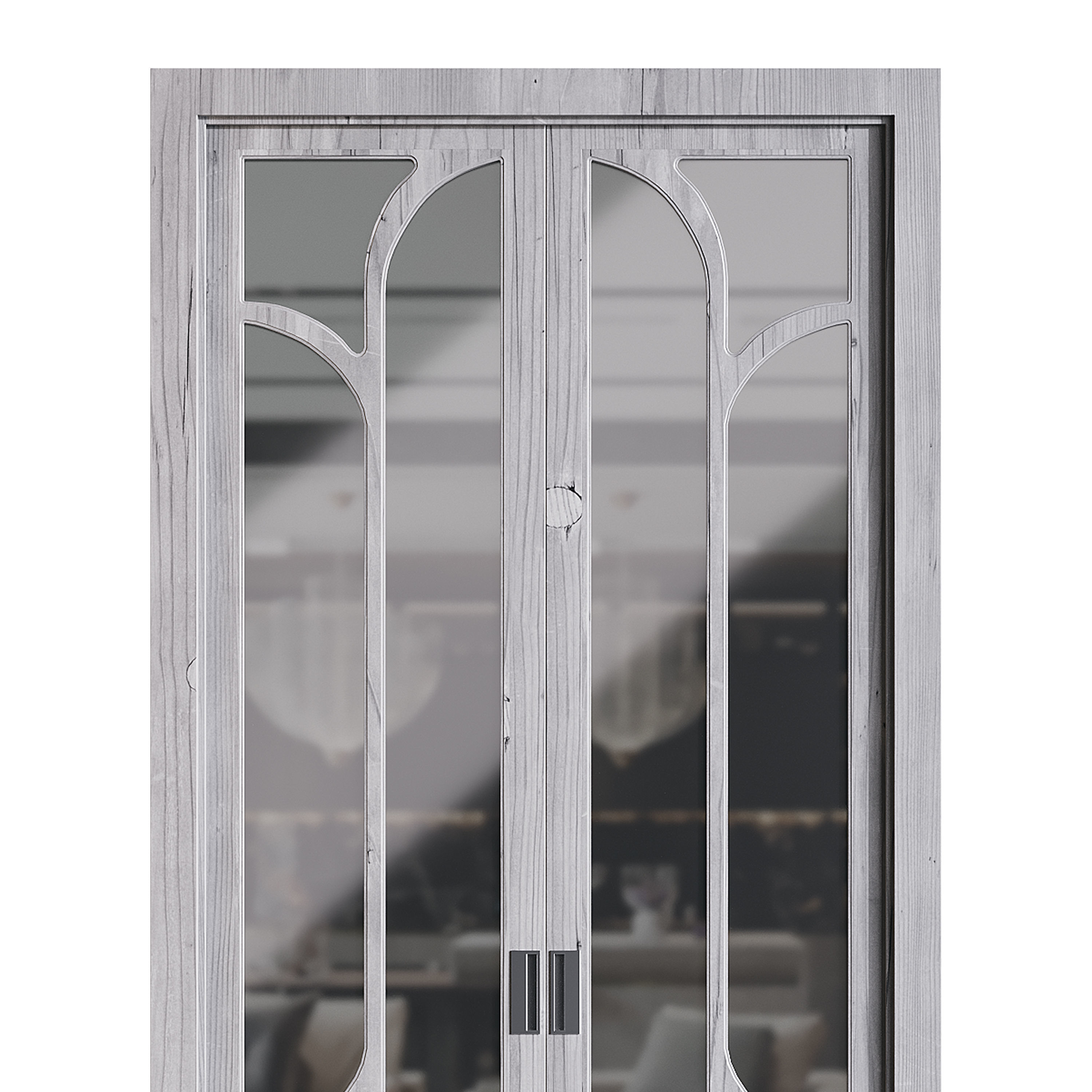 Modern entrance door 07 3D model_10