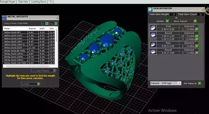 Womens Ring  model 3D print model