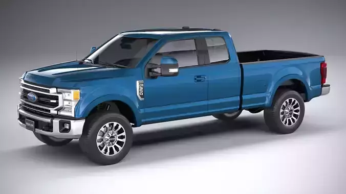 F-350 Super Duty Lariat Super Cab LB 2022 3D model