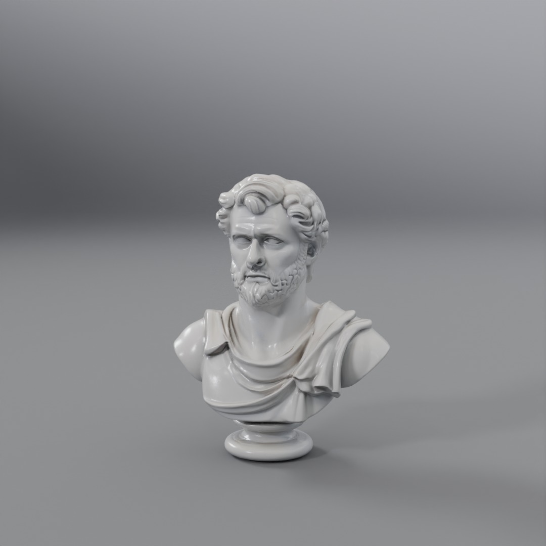 greek statue 3D model_2
