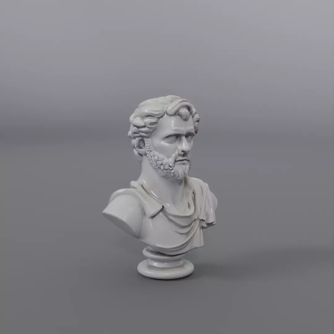 greek statue 3D model_0
